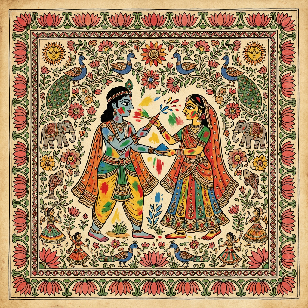 RADHA KRISHANA holi hai